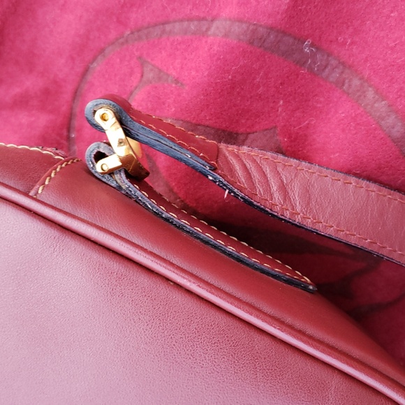 Vintage Cartier Must de Cartier Leather Crossbody Bag Luxury Old Money Bordeaux - Picture 16 of 17